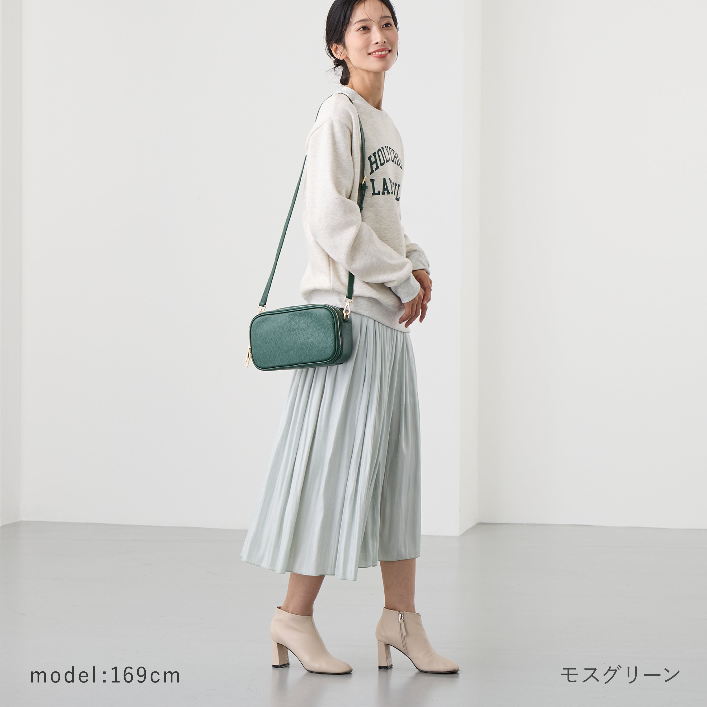 本革 お財布機能付きショルダーバッグ 　ショルダーベルト２本付き