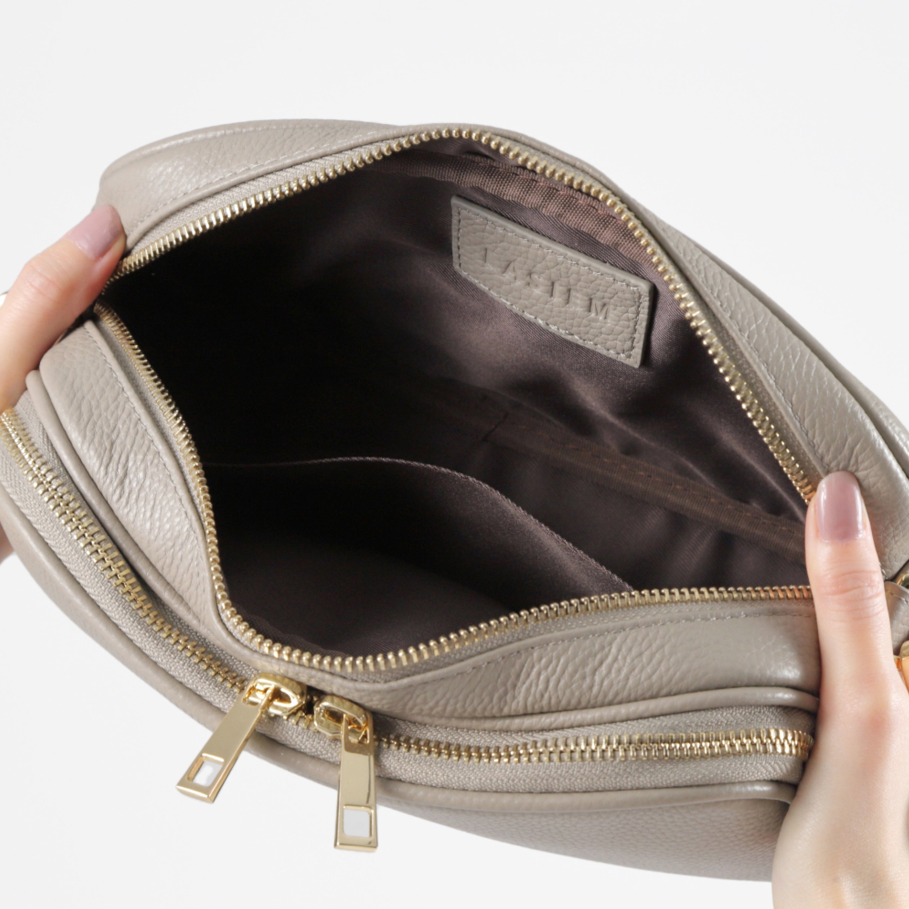 本革 お財布機能付きショルダーバッグ 　ショルダーベルト２本付き