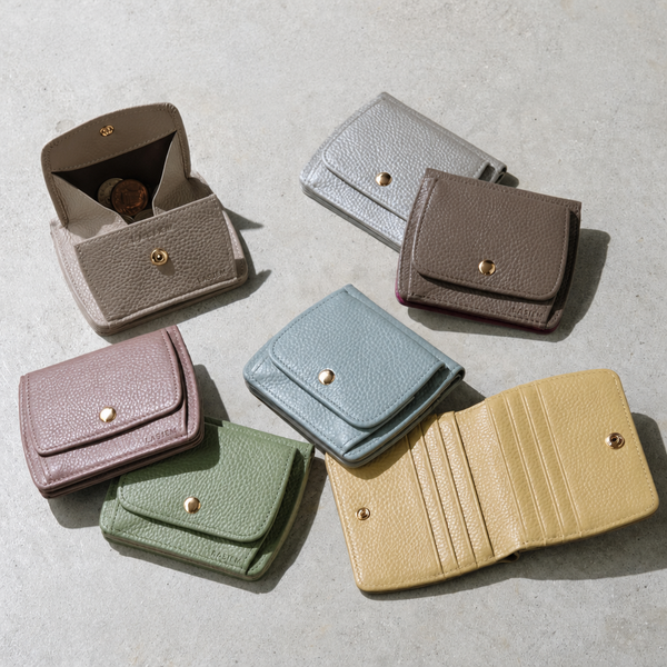 本革 薄型ミニ財布BOX型小銭入れタイプ