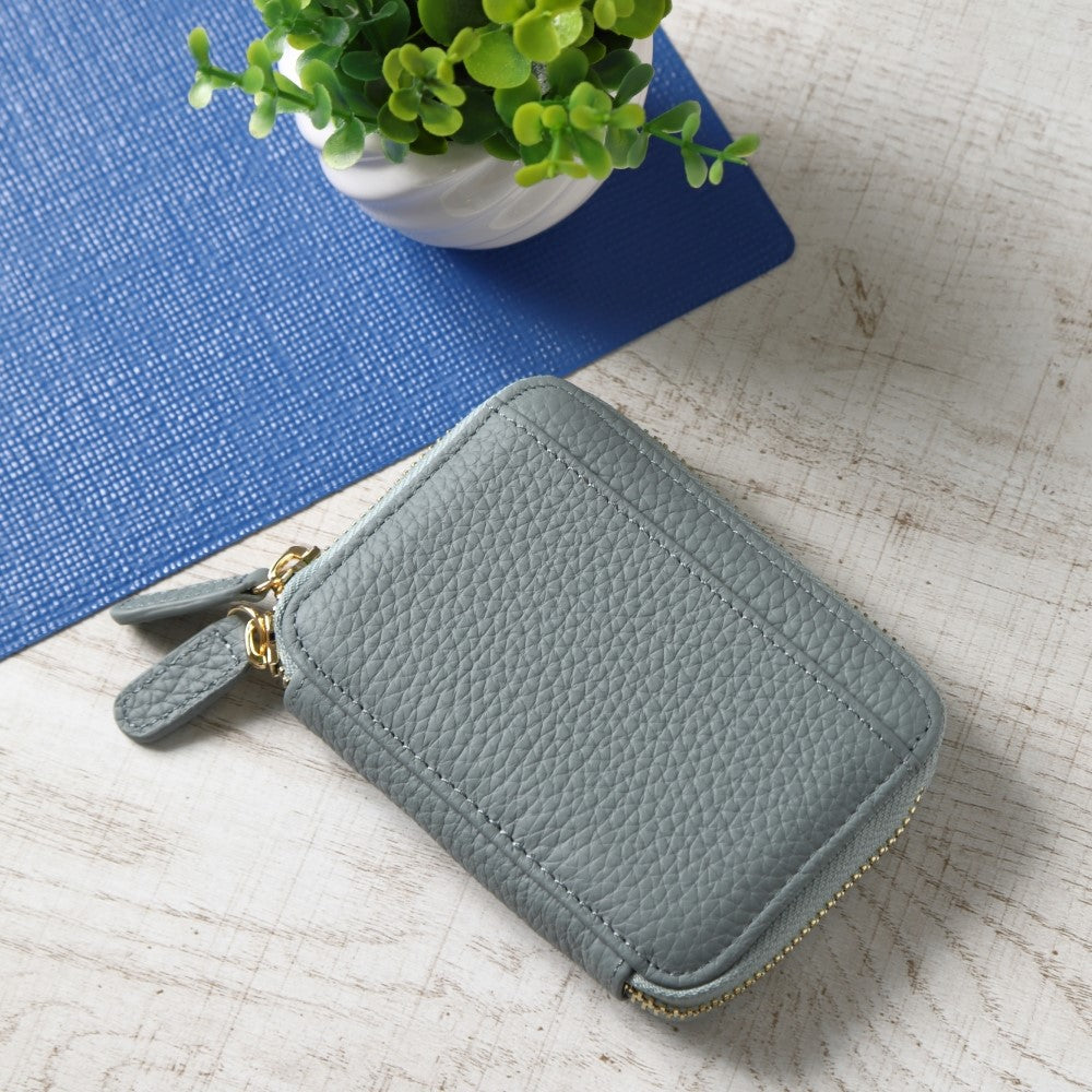 本革バイカラースマートキーケース2個収納