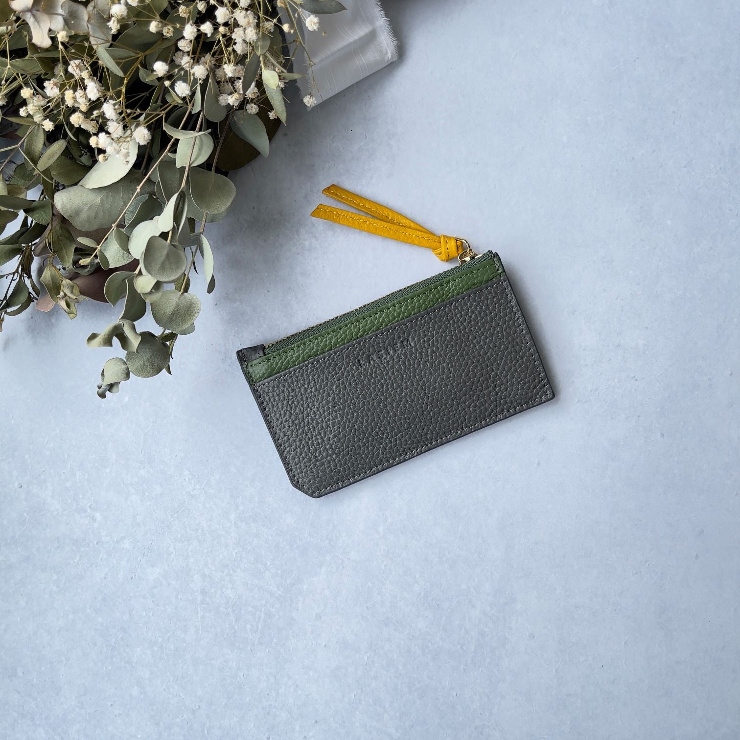 本革バイカラーフラグメントケース