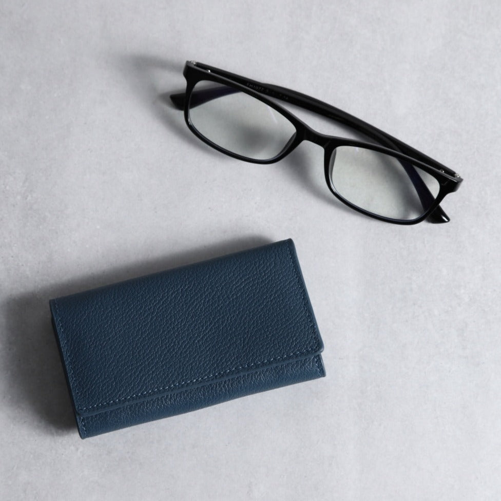 メンズ　本革三つ折りキーケース