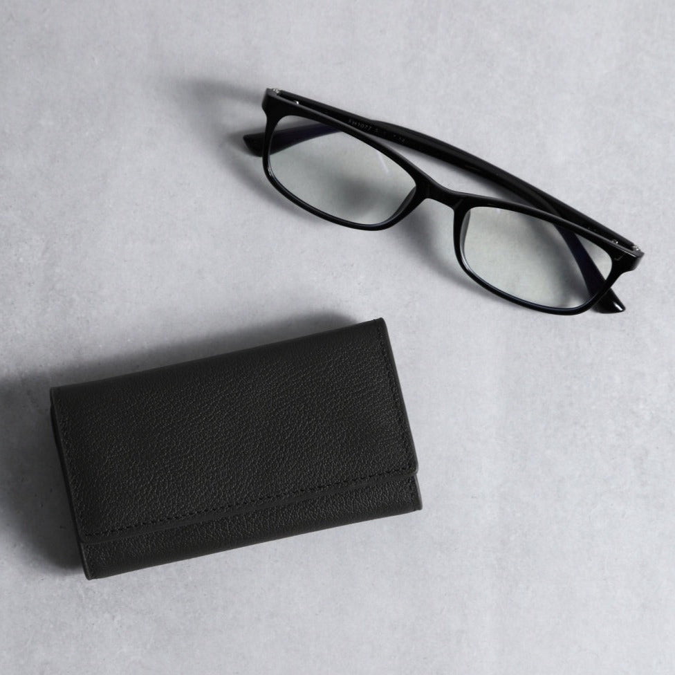 メンズ　本革三つ折りキーケース