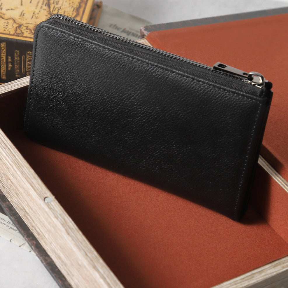 メンズ　本革短い小さい長財布