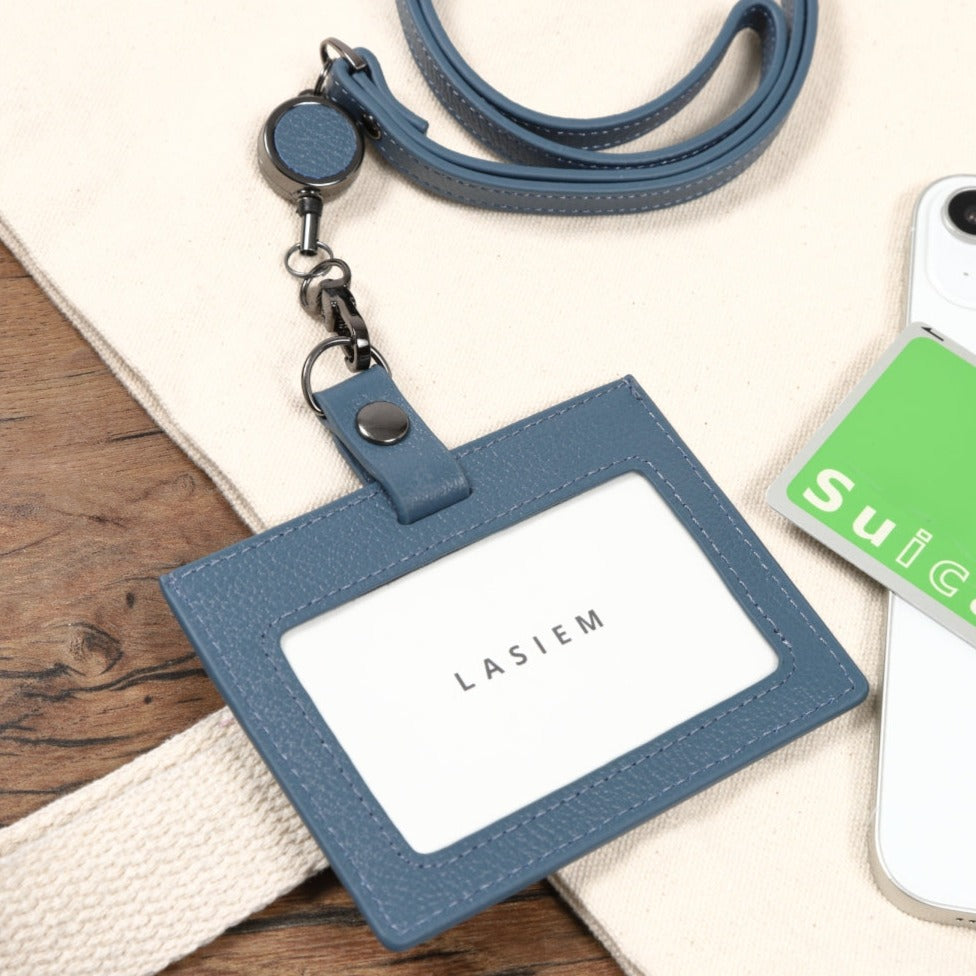 メンズ 本革リールストラップ付きIDカードホルダー | LASIEM（ラシエム