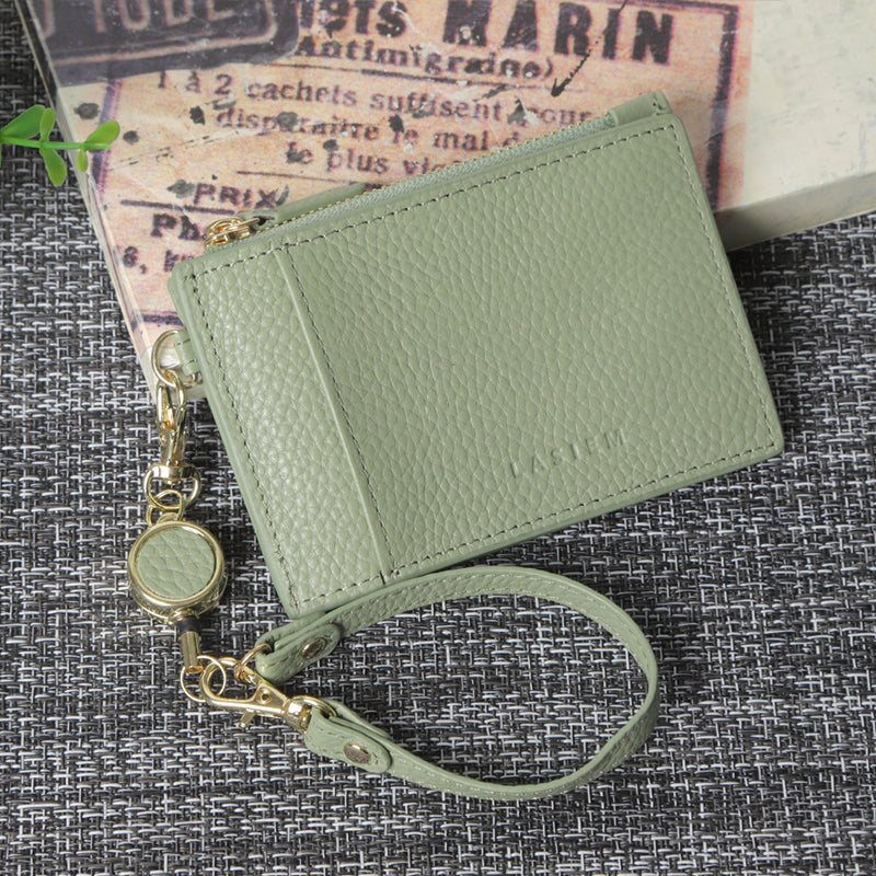 財布　カードケース　レディース　緑　大容量　収納　パスケース　コンパクト
