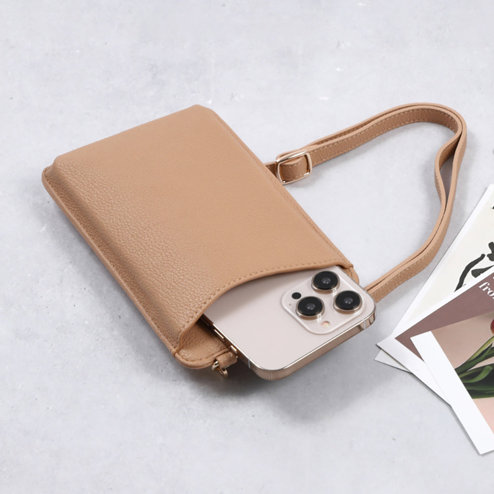 カード入れ小銭入れ付きスマホポーチ