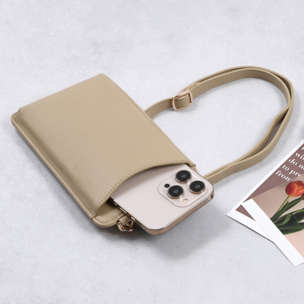 カード入れ小銭入れ付きスマホポーチ