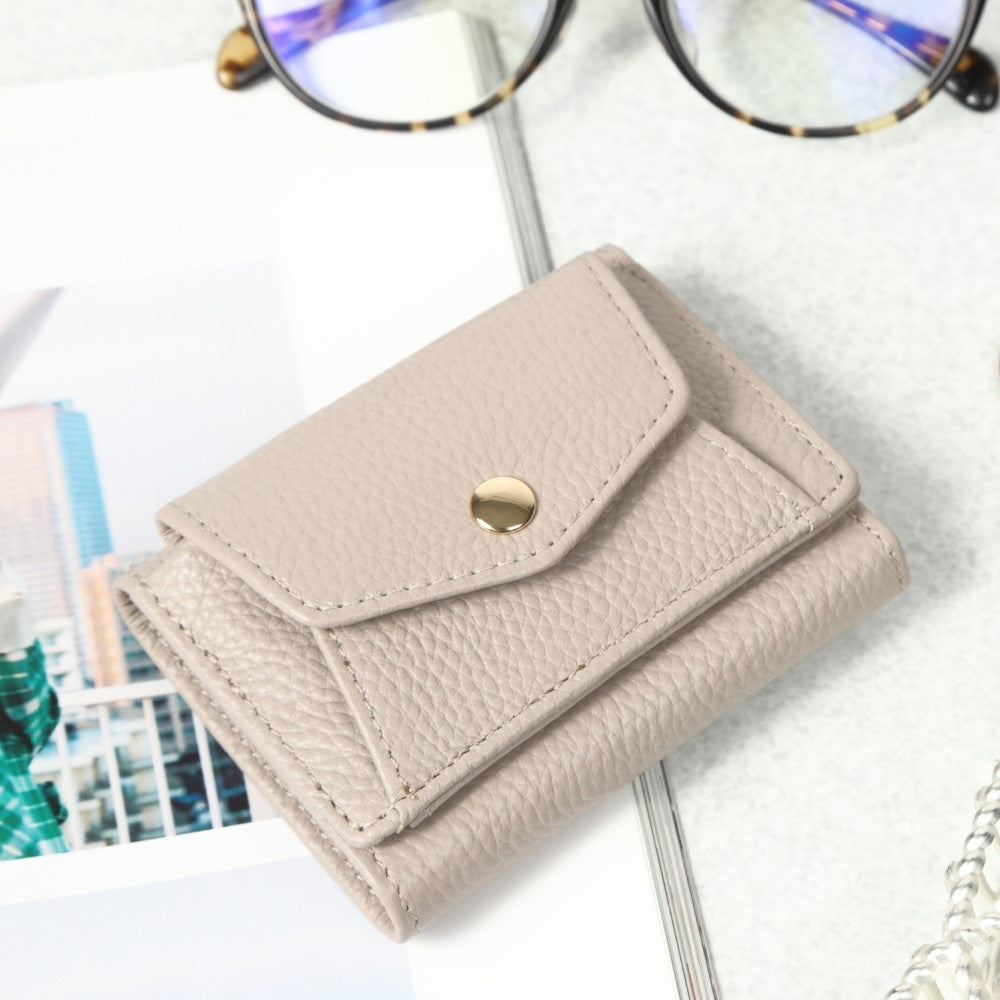 本革三つ折り超ミニ財布（選べる２タイプ）