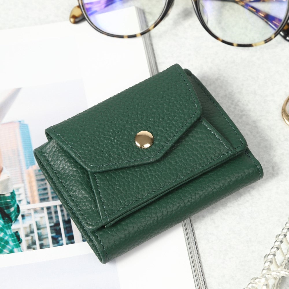 本革三つ折り超ミニ財布（選べる２タイプ）