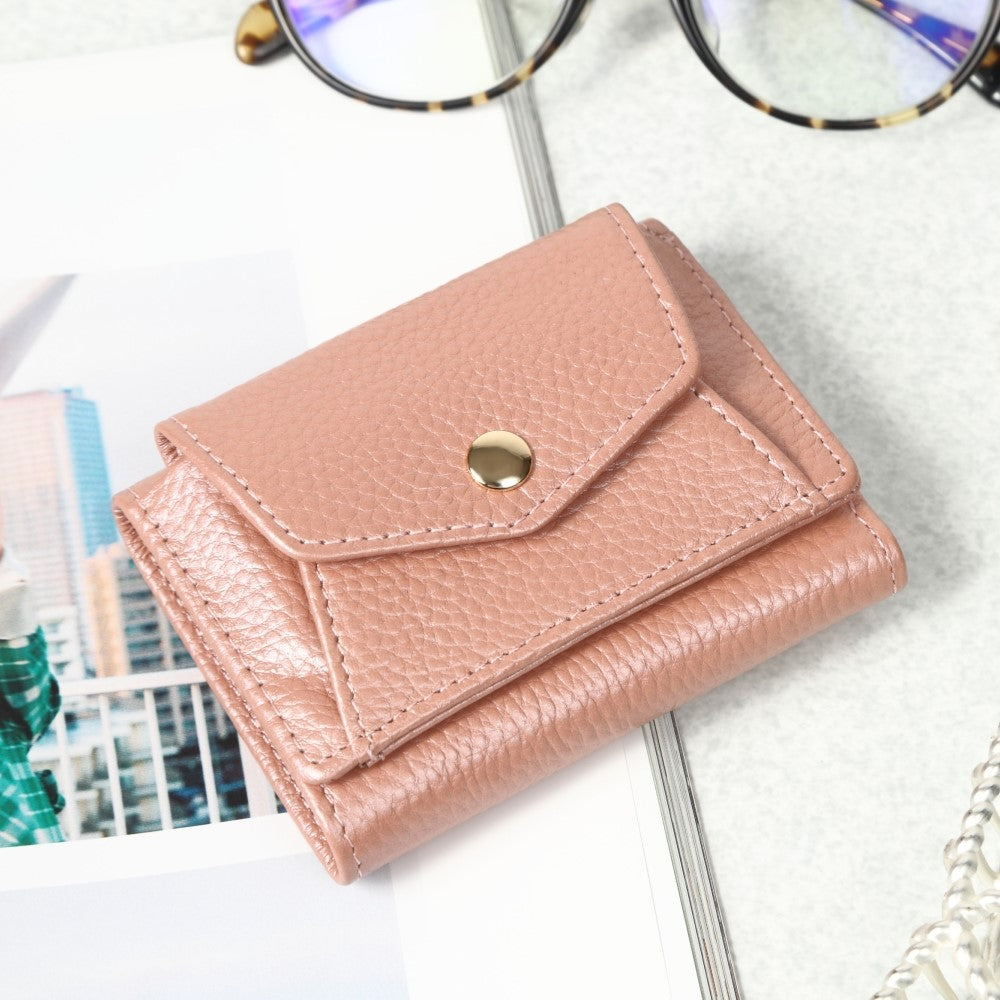 本革三つ折り超ミニ財布（選べる２タイプ）