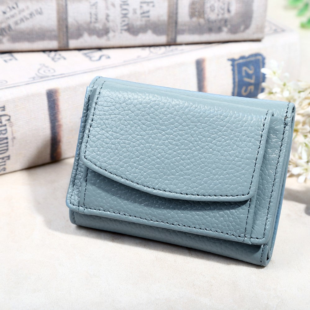 本革三つ折り超ミニ財布（選べる２タイプ）