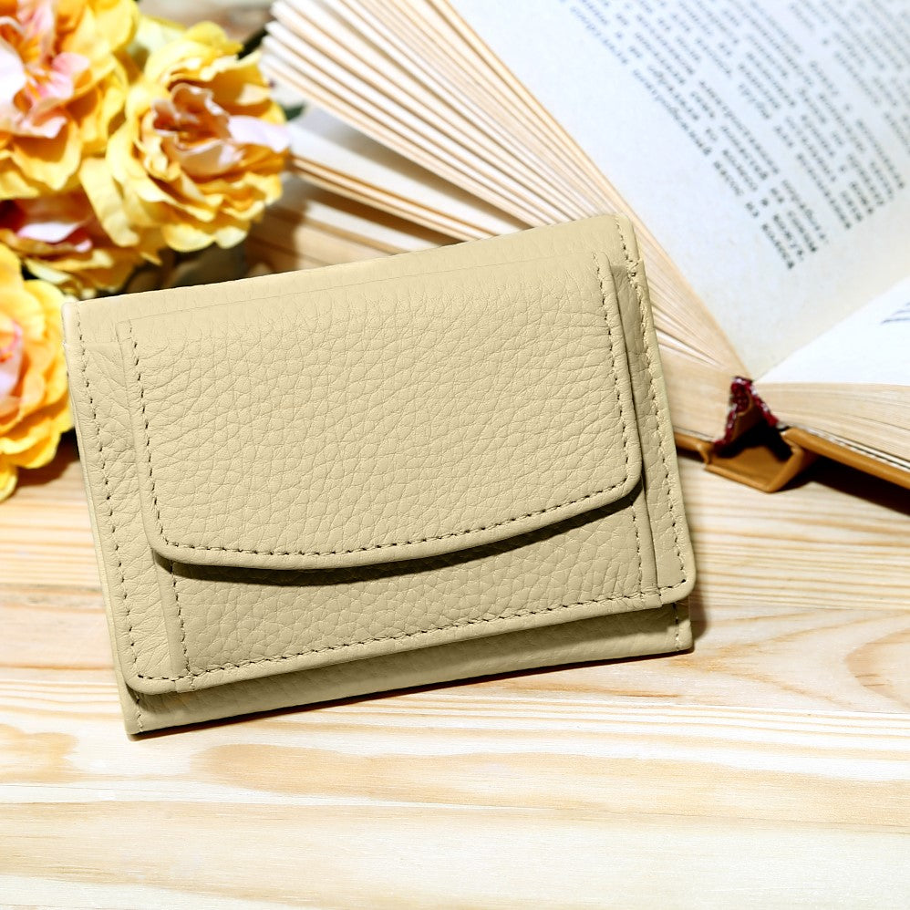 本革三つ折り超ミニ財布（選べる２タイプ）