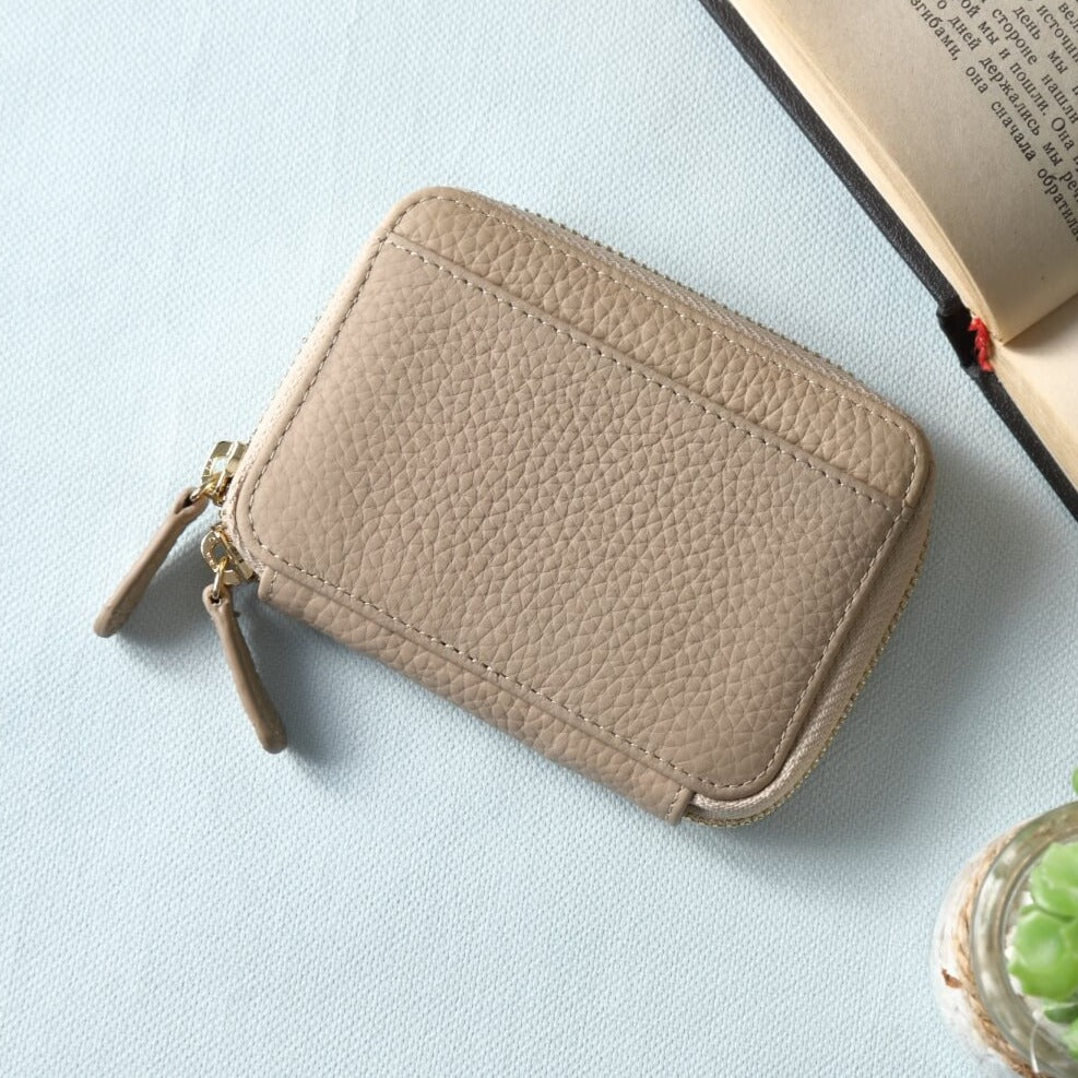 本革バイカラースマートキーケース2個収納